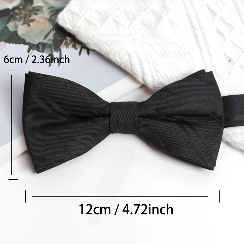 1 個蝶ネクタイ蝶パーティーウェディング男性ネクタイ黒調節可 - Bow Tie Pre Tied のレビューと価格