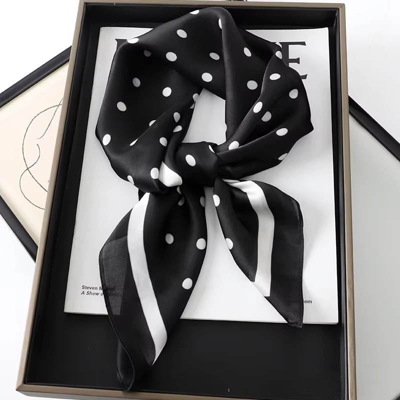 高級レディースヘアドットスカーフ女性用シルクスクエアスカーフ - Silk Neck Scarf のレビューと価格
