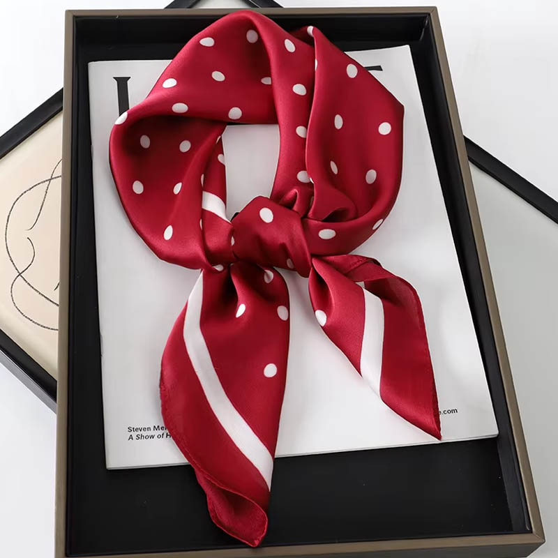 高級レディースヘアドットスカーフ女性用シルクスクエアスカーフ - Silk Neck Scarf のレビューと価格