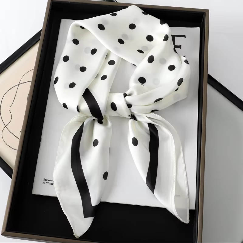高級レディースヘアドットスカーフ女性用シルクスクエアスカーフ - Silk Neck Scarf のレビューと価格